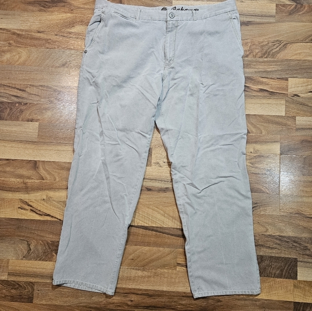 Tommy Bahama Jeans Mens 38x32 Gray Silk Cotton Blend Straight Leg Stretch Pant - Picture 3 of 10